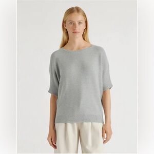 Quince Brand New with tags Cotton Cashmere Link-Stitch Dolman Sweater